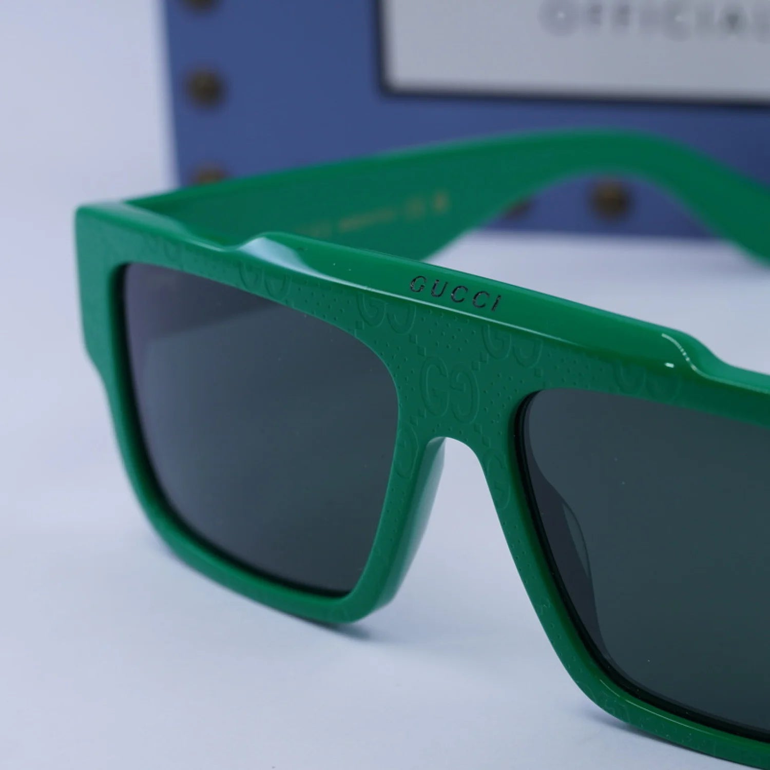 Gucci gg1460s - Shiny Green with GG Pattern