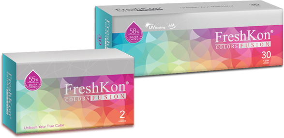 FreshKon® Colors Fusion Cosmetic Contact Lenses