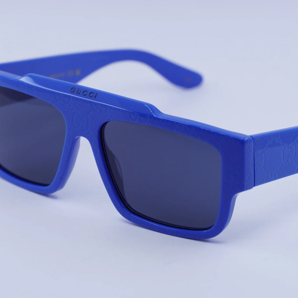 Gucci gg1460s - Shiny Blue with GG Pattern