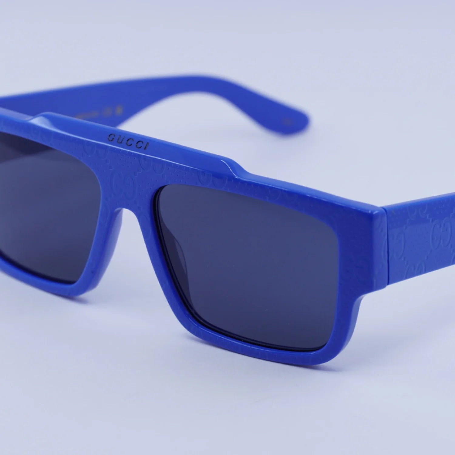 Gucci gg1460s - Shiny Blue with GG Pattern
