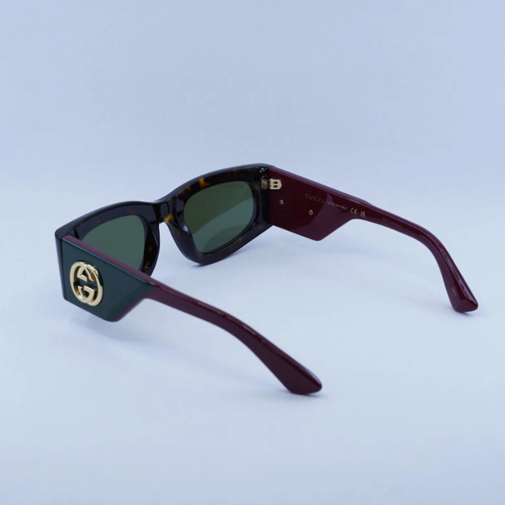 Gucci gg1664s - Dark Havana with Red