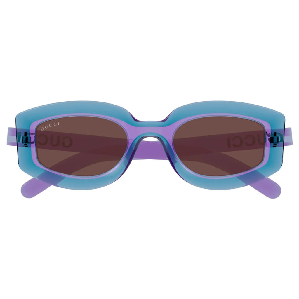 Gucci gg1719s - Shiny Transparent Violet and Trasparent Tiffany