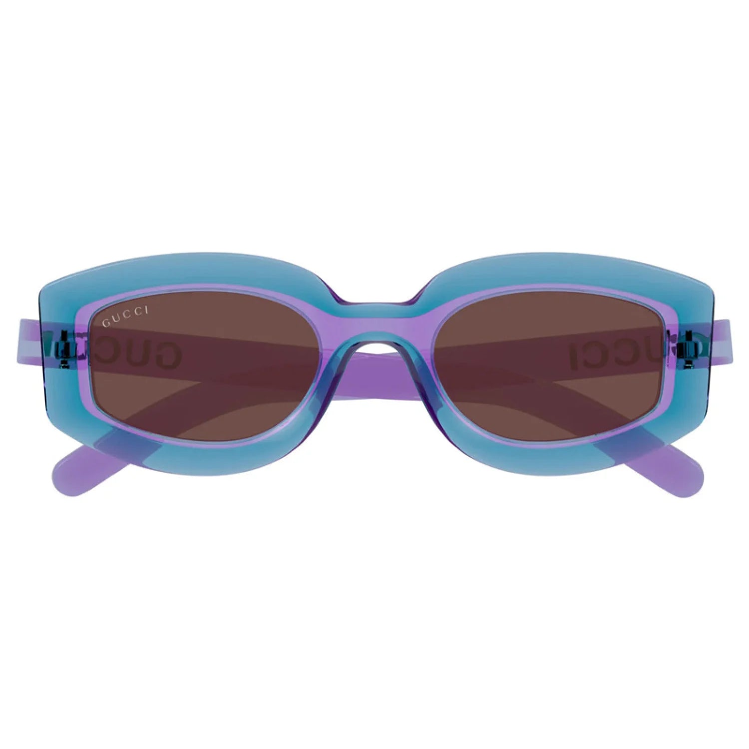 Gucci gg1719s - Shiny Transparent Violet and Trasparent Tiffany