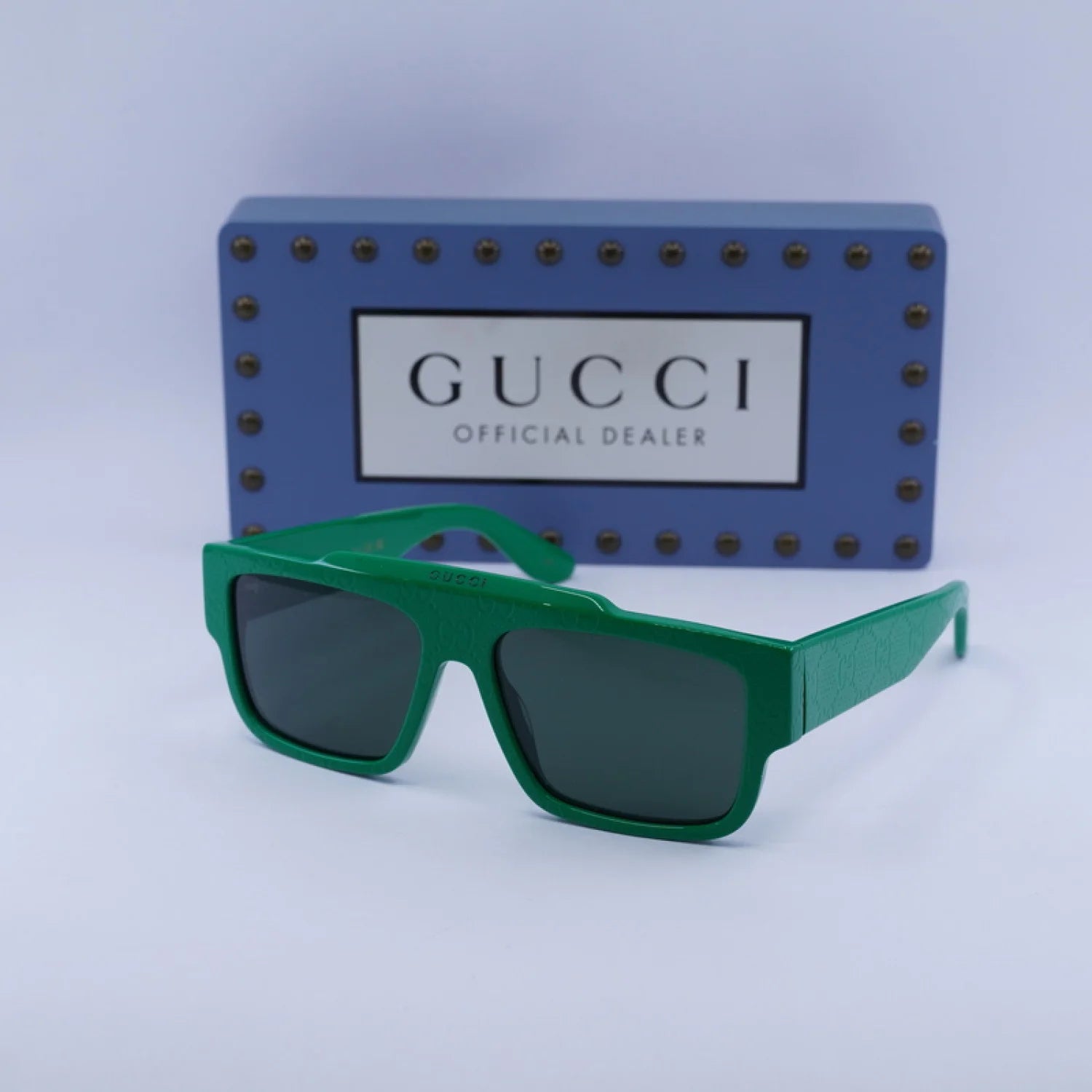 Gucci gg1460s - Shiny Green with GG Pattern