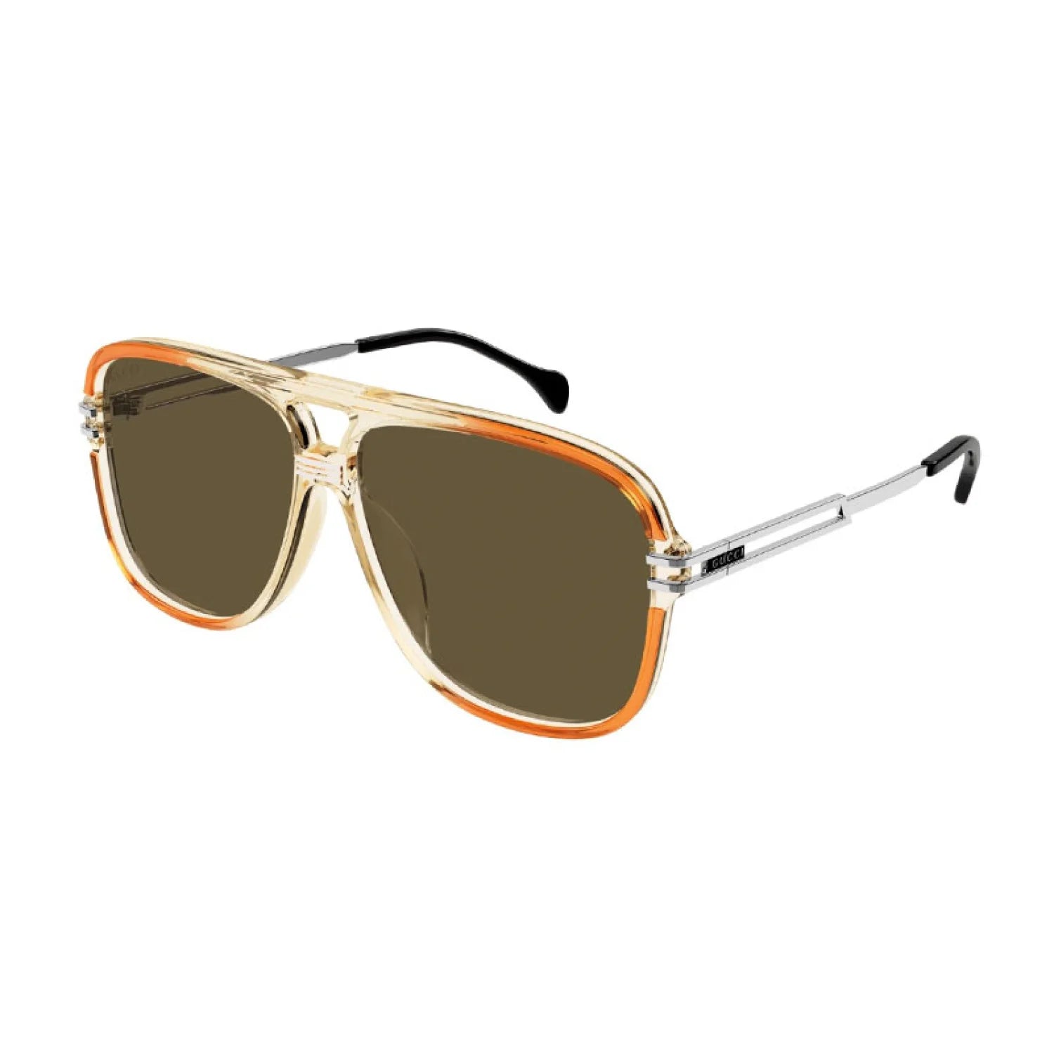 Gucci gg1105s - Transparent Orange/Silver