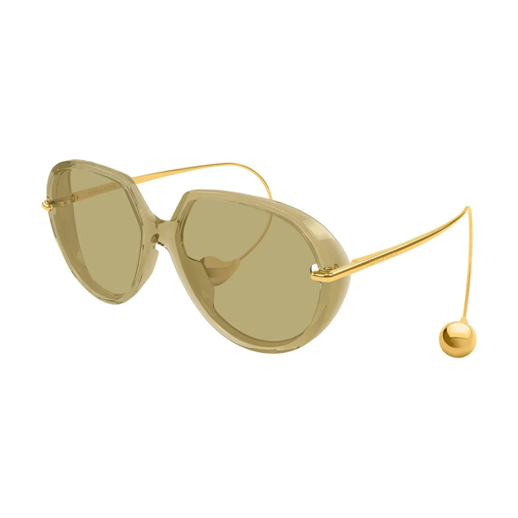 Bottega Veneta BV1436S - Shiny Transparent Yellow/Gold - main - 004