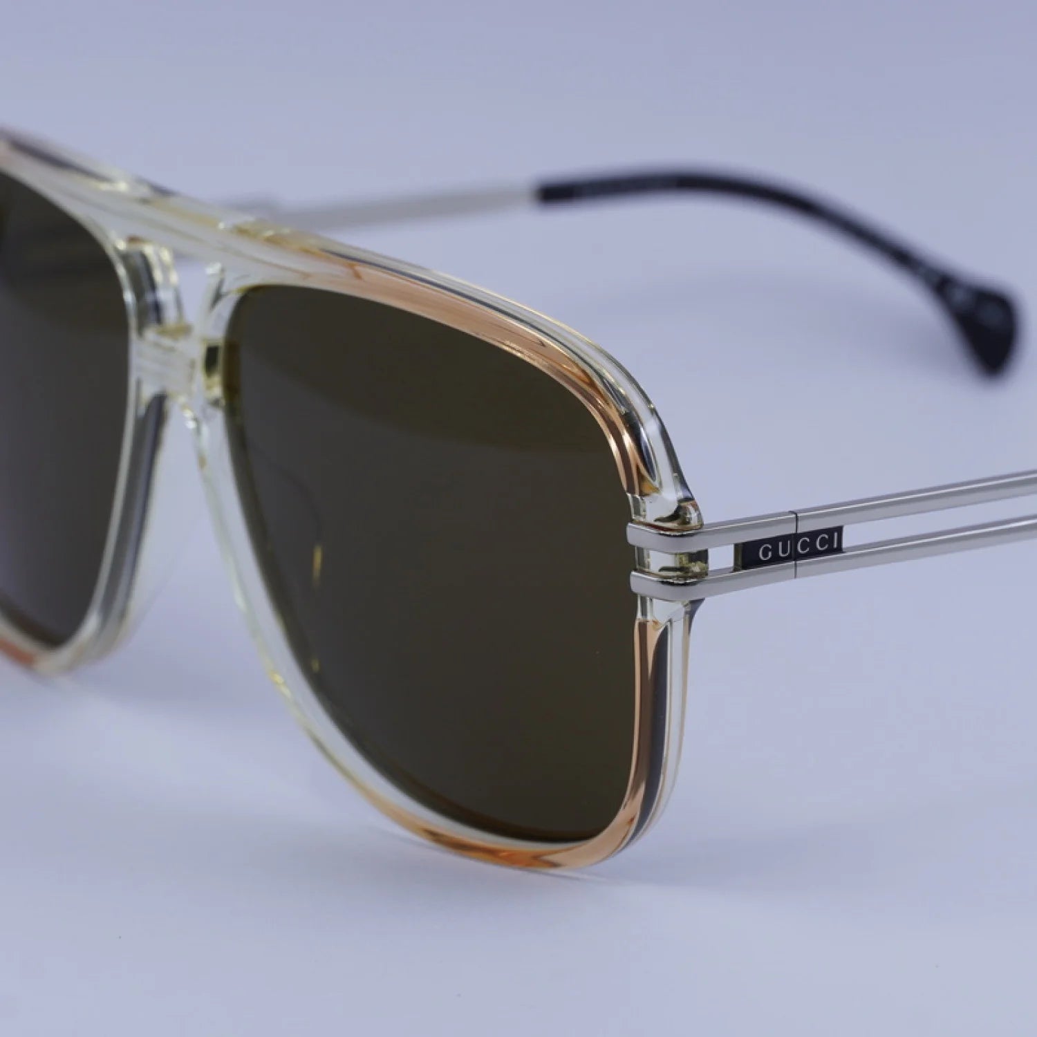 Gucci gg1105s - Transparent Orange/Silver