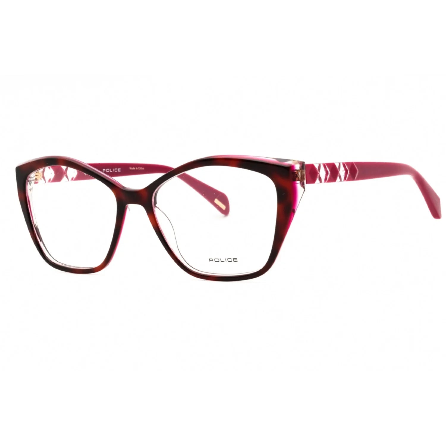 Police vpll32 - Havana with Fuchsia Parts