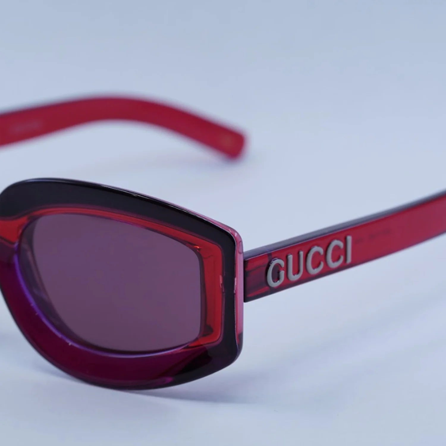 Gucci gg1719s - Transparent Red
