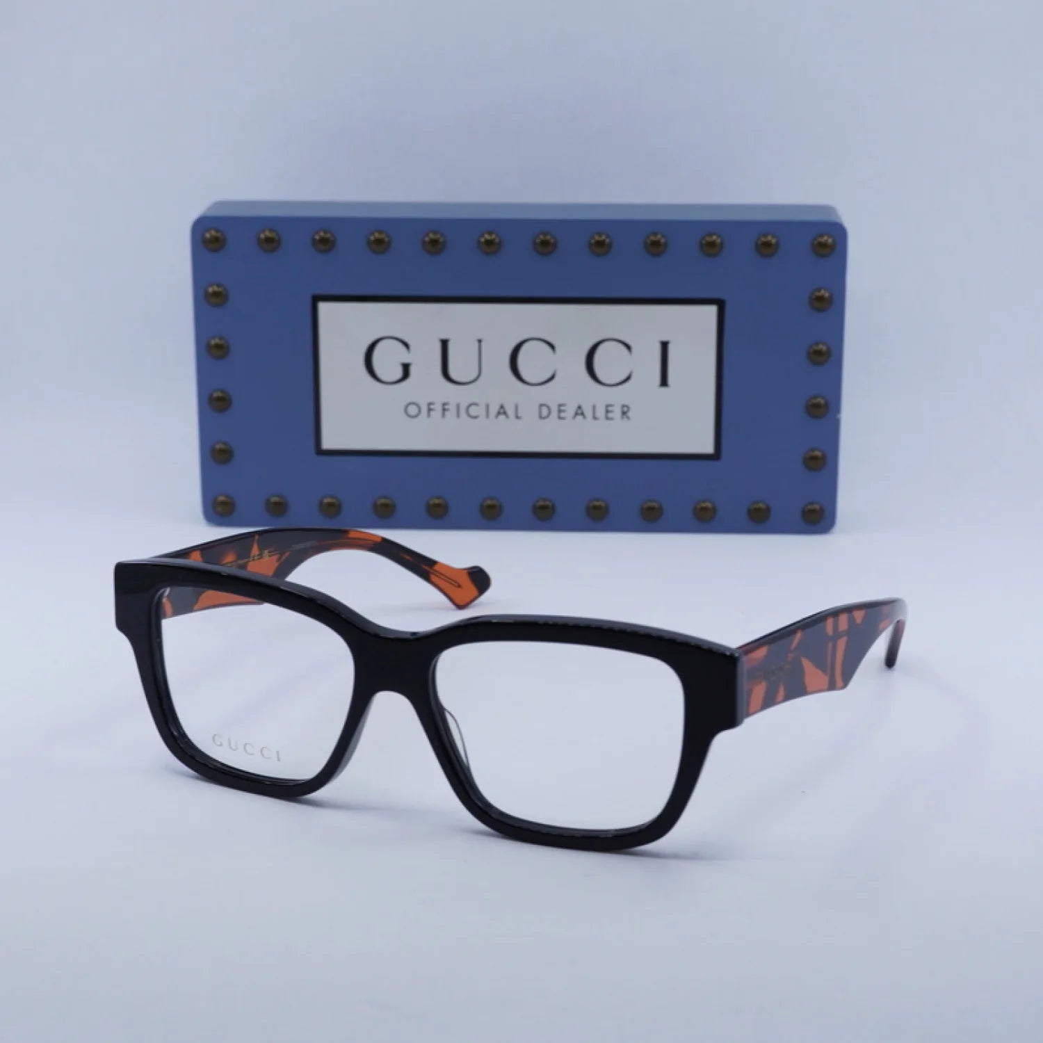 Gucci gg1428o - Black With Orange Havana