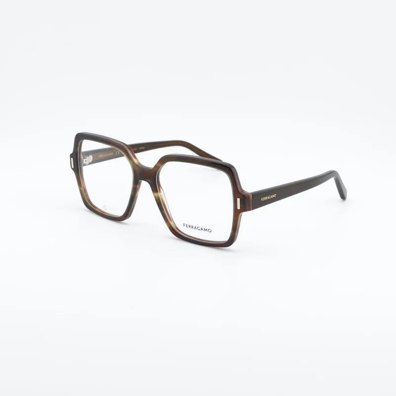 Salvatore Ferragamo SF3031 - Striped Brown Green - single_variant - 280