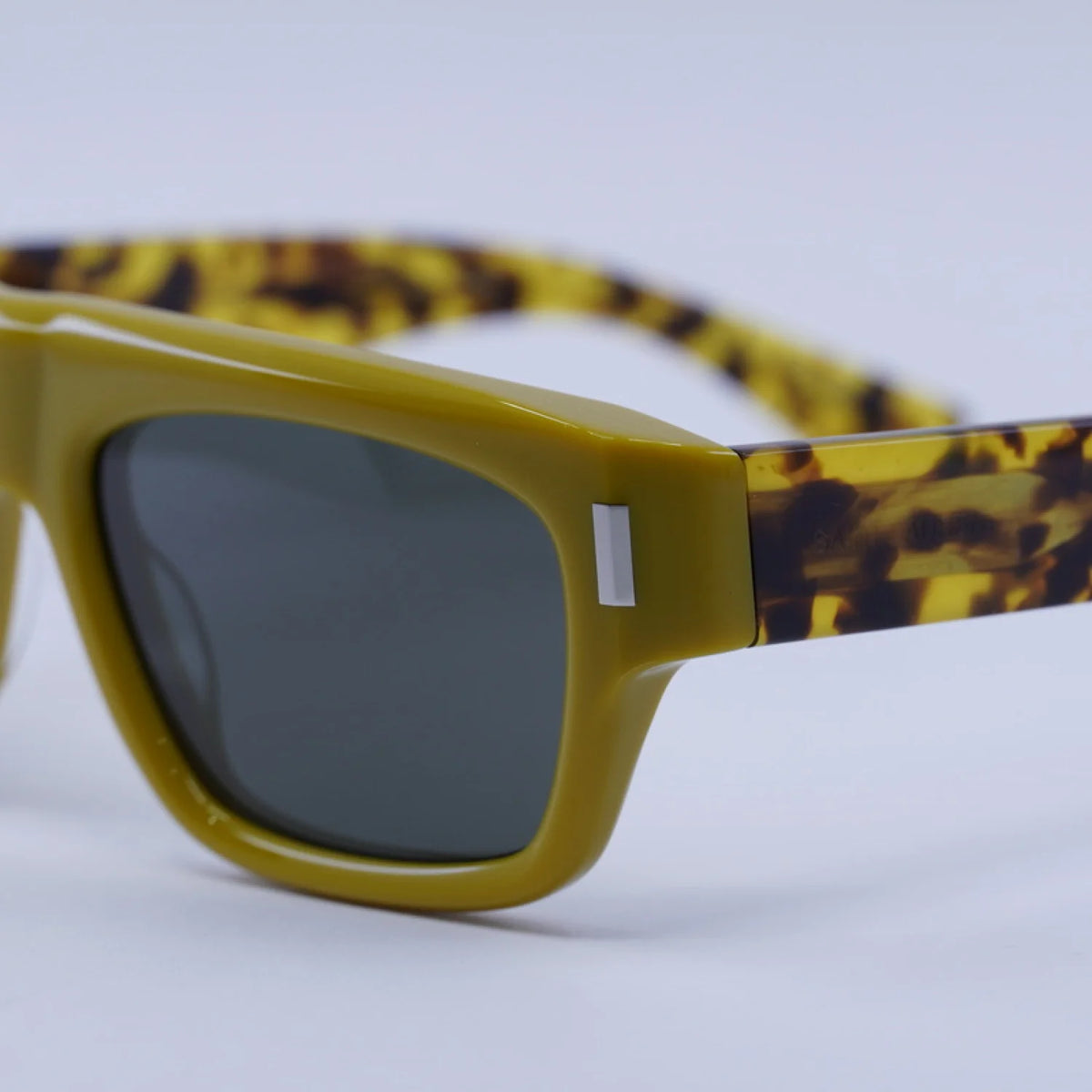 Saint Laurent SL762 - Shiny Solid Ocra/Spotted Havana - main - 004