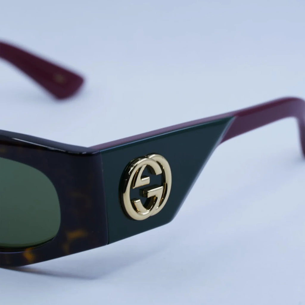 Gucci gg1664s - Dark Havana with Red