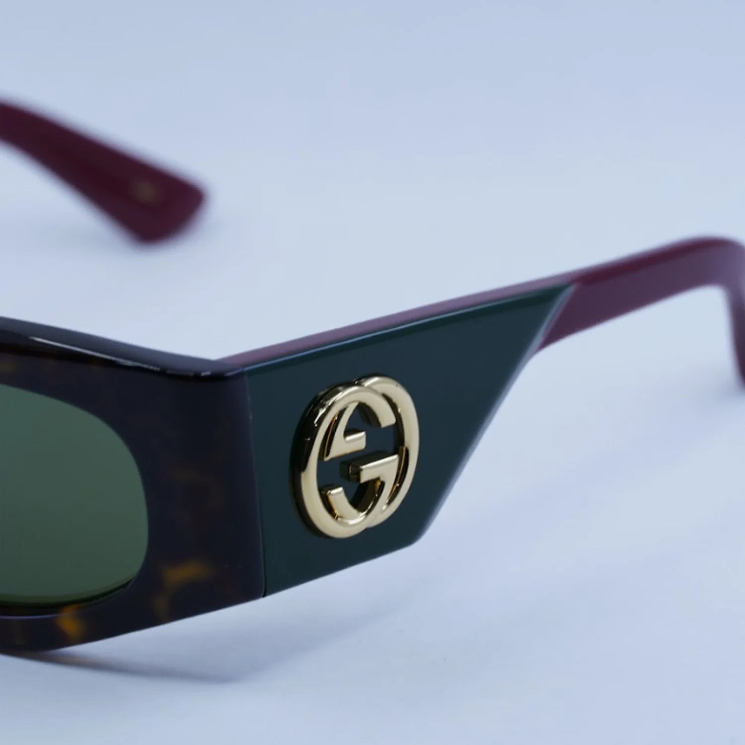 Gucci gg1664s - Dark Havana with Red