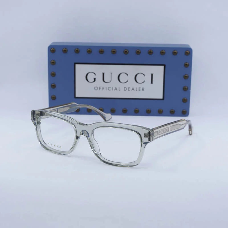 Gucci GG1731O - Transparent Pale Khaki Green - single_variant - 004