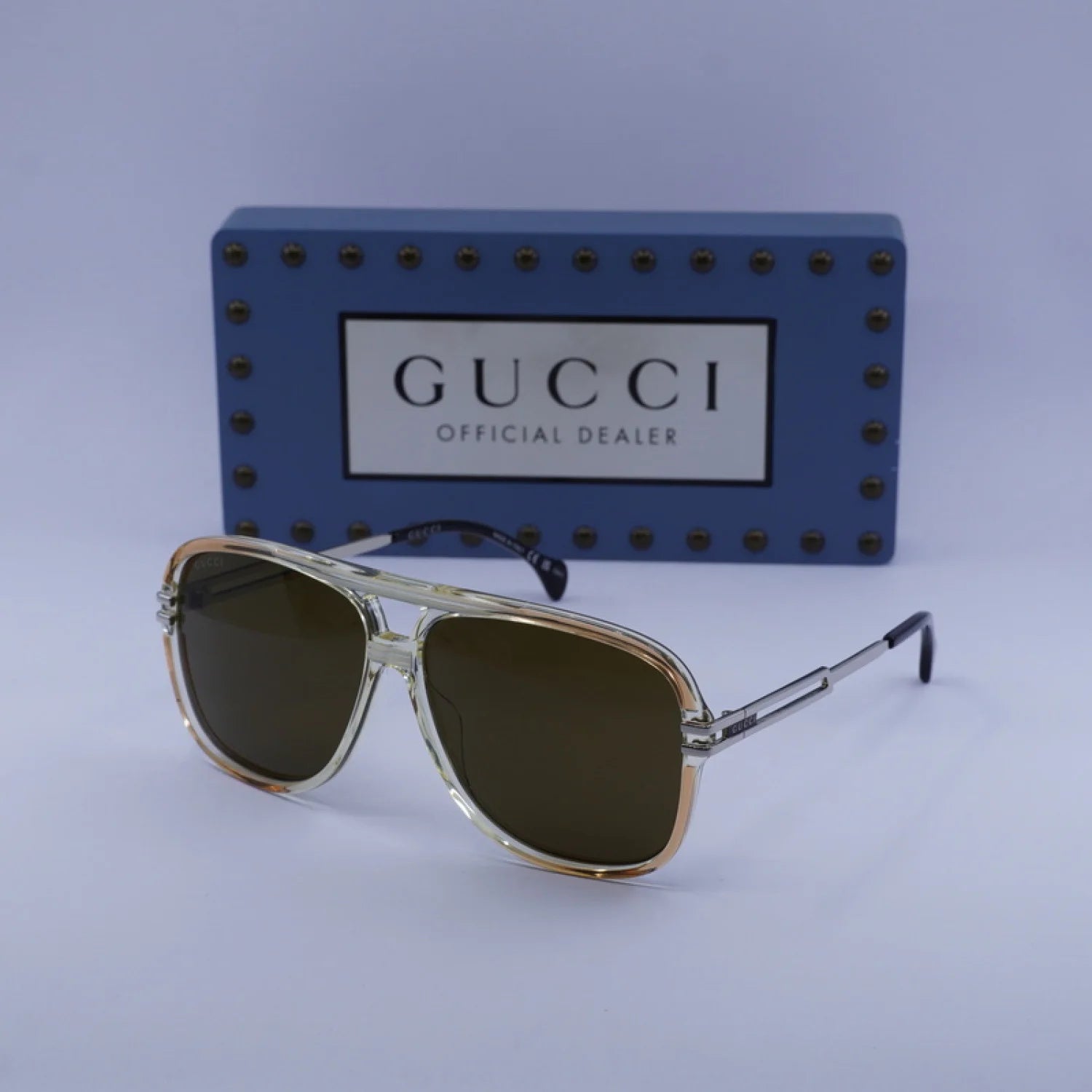 Gucci gg1105s - Transparent Orange/Silver
