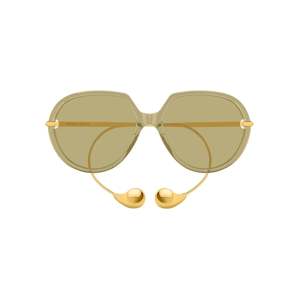 Bottega Veneta BV1436S - Shiny Transparent Yellow/Gold - main - 004