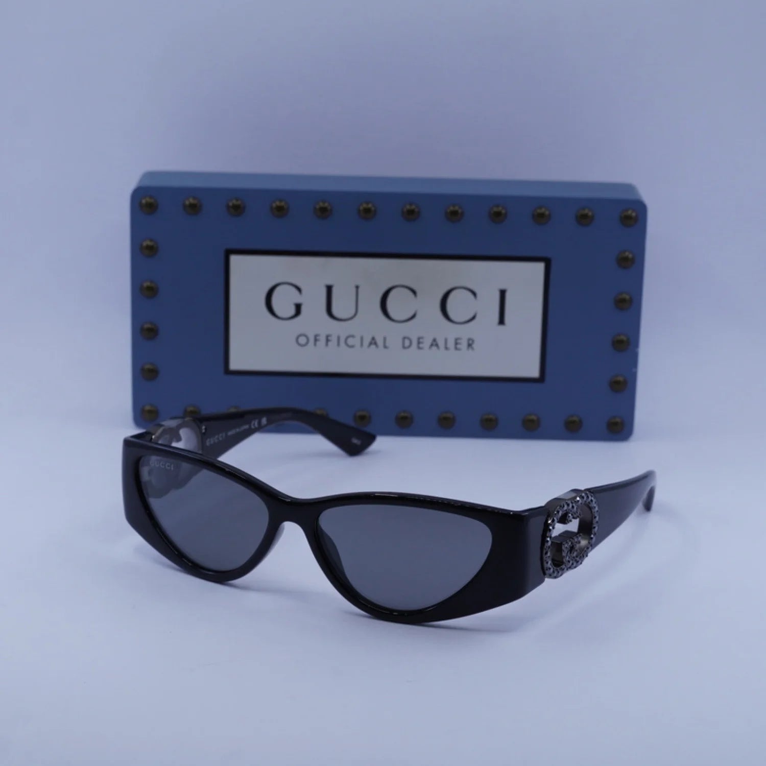 Gucci gg1824s - Shiny Black with Black Stone